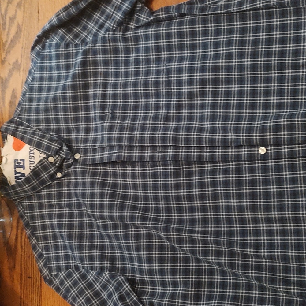 3/$15 | Dockers Men's Dress Shirt Blue Plaid Size XL
